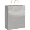 Silver Paper Bags With Handles, Kraft, Personalized, Extra Large 16 X 6 X 19"