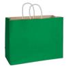 Shopping Bag - Spruce Green Radiant Shoppers, 16 X 6 X 12 1/2", Paper Bags
