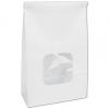 Paper Tin-tie Bags With Window, White, Medium