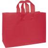 Color-frosted, High-density Shoppers Bags, Red, Large