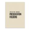 Presentation Folder, 150 Lb. Tag Paper Stock, Manila, Custom Printed