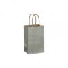 Sage Paper Bags With Handles, Kraft, Personalized, Small 5 1/4 X 3 1/2 X 8 1/4"
