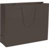 Premium Matte-laminated Euro-shoppers Bag, Chocolate, 20 X 6 X 16"