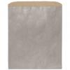Metallic Silver Kraft Merchandise Paper Bags, Medium 8 1/2 X 11"
