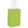Cotton Candy Shoppers Bag, Lime, 5 1/4 X 3 1/2 X 8 1/4"