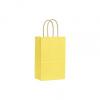 Varnish Stripe Shoppers Bag, Yellow, 5 1/4 X 3 1/2 X 8 1/4"
