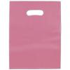 Frosted Colored Merchandise Bag, Cerise, 9 X 12"