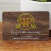 Black Walnut Wood Business Cards