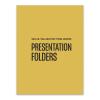 100 Lb. Vellum Presentation Folder, Lemon Drop, Custom Printed, Cardstock