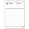 Memo Letter - Pre Printed Sheet With Lines, Carbonless Forms, Personalized, 8 1/2 X 11"