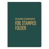 Foil Stamped Presentation Folders, Round Corners, Pockets