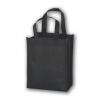 Unprinted Non-woven Tote Bags, Black, 12"