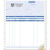 Blue Parchment Continuous Invoice Forms