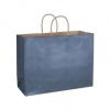 Blue Paper Bags With Handles, Kraft, Personalized, Large16 X 6 X 12 1/2"