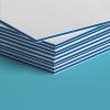 Trifecta Blue Triple-layer Business Cards