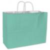 Cotton Candy Shoppers Bag, Aqua, 16 X 6 X 12 1/2"