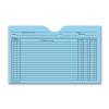 Printed Card File Pocket, Single Column, Blue