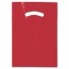 Red Plastic Bag With Die-cut Handles, Size 9 X 12"