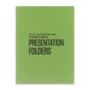 100 Lb. Vellum Presentation Folder, Gumdrop Green, Custom Printed, Cardstock