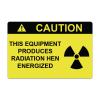 Radiation Warning Sticker