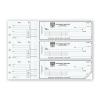 Manual Business Checks, Personalized With 3 To A Page, Duplicate