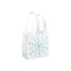 Christmas Shopping Bags, Snowflake Shoppers, 6 1/2 X 3 1/2 X 6 1/2", Plastic