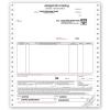 Straight Bills Of Lading, Personalized, Continuous Form Printing, 8 1/2 X 11"