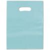 Frosted Colored Merchandise Bag, Turquoise, 12 X 15"