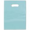 Frosted Colored Merchandise Bag, Turquoise, 9 X 12"