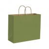 Rainforest Green Paper Bags With Handles, Kraft, 16 X 6 X 12 1/2"