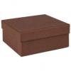 Coat Pin Jewelry Boxes, Cocoa Embossed