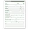 Dental Patient Registration Forms, 1 Sided, No Hole Punch