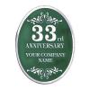 Business Anniversary Foil Stickers