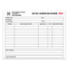 Daily Tool & Equipment Sign Out Form