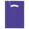 Purple Merchandise Plastic Bags, Die-cut Handles, 9 X 12"