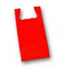 Color Unprinted T-shirt Bags, Red, 11 1/2 X 7 X 23"
