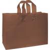 Color-frosted, High-density Shoppers Bags, Chocolate, Large