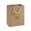 Recycled Kraft Paper Bag With Handles, Medium, 8 X 4 X 10"