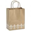Fleur-de-lis Paper Bags With Handle, Medium