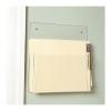 File Holder For Wall, Transparent Plastic, 12 X 12", 1" Capacity