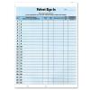 Confidential Sign-in-sheet With Removable Numbered Label Strips