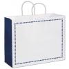 Madison Paper Bags With Handle, Navy, Medium