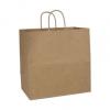 Kraft Paper Shopping Bags, 14 X 8 X 14 1/2"