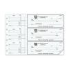 Manual Business Counter Signature Checks, Personalized