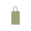 Varnish Stripe Shoppers Bag, Sage, 5 1/4 X 3 1/2 X 8 1/4"