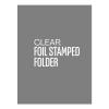 Clear Foil Stamped Presentation Folders