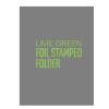 Lime Green Foil Stamped Presentation Folders