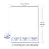 2.56" X 1" Integrated Labels | 3-up (1500 Sheet Case)