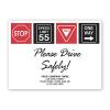 Drive Safely With Signs Floor Mat, Printed Personalized With Logo, Promotional Item, 100