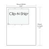Click-n-ship Integrated Labels | 1-up (1500 Sheet Case)